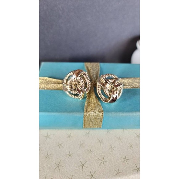 Lisner Gold Screwback Earrings - Picture 5 of 10